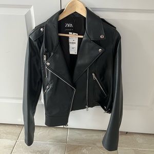 Zara leather jacket